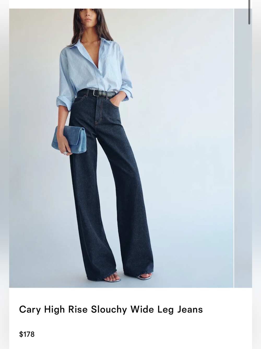 Reformation Cary High Rise Jeans in Ondine